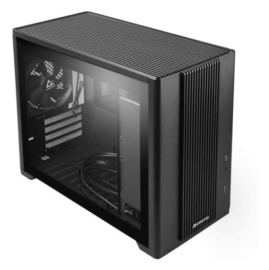 Chieftec BX-10B-OP Caja PC Mini ITX/mATX Color Negro SPCC 0.6mm USB 3.2 Gen1 Tipo-A y Tipo-C, Ventilador 120mm incluido, hasta 380mm VGA