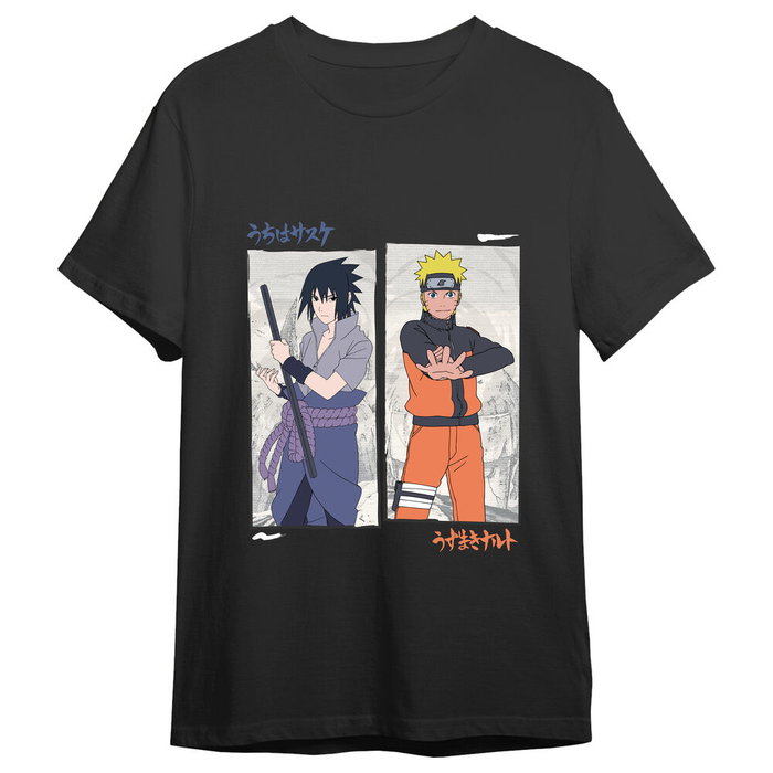 Superplay Camiseta Naruto Shippuden Naruto vs Sasuke Negro Talla L Superplay Camiseta Naruto Shippuden Naruto vs Sasuke Negro Talla L