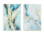 DKD Home Decor Cuadro Cristal Abstracto Surtido de 2 Unidades