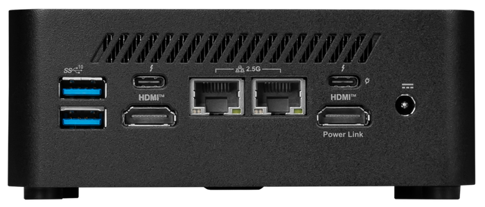 MSI Cubi NUC 13MQG-066BEU Mini PC Barebone, Intel Core i5-1345U, 13ª Gen, Wi-Fi 7, DDR5, NVMe PCIe Gen4, Thunderbolt 4, LAN Dual, VESA