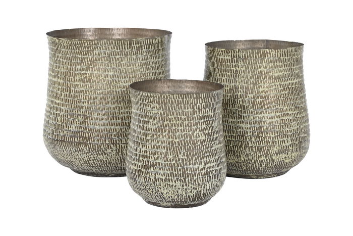 DKD Home Decor Macetero Verde 44 x 46 x 44 cm Set de 3