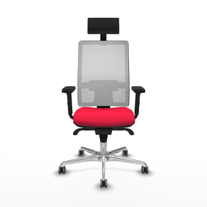 PIQUERAS Y CRESPO Silla de oficina Horna con mecanismo Sincro, Rojo y Blanco PIQUERAS Y CRESPO Silla de oficina Horna con mecanismo Sincro, Rojo y Blanco