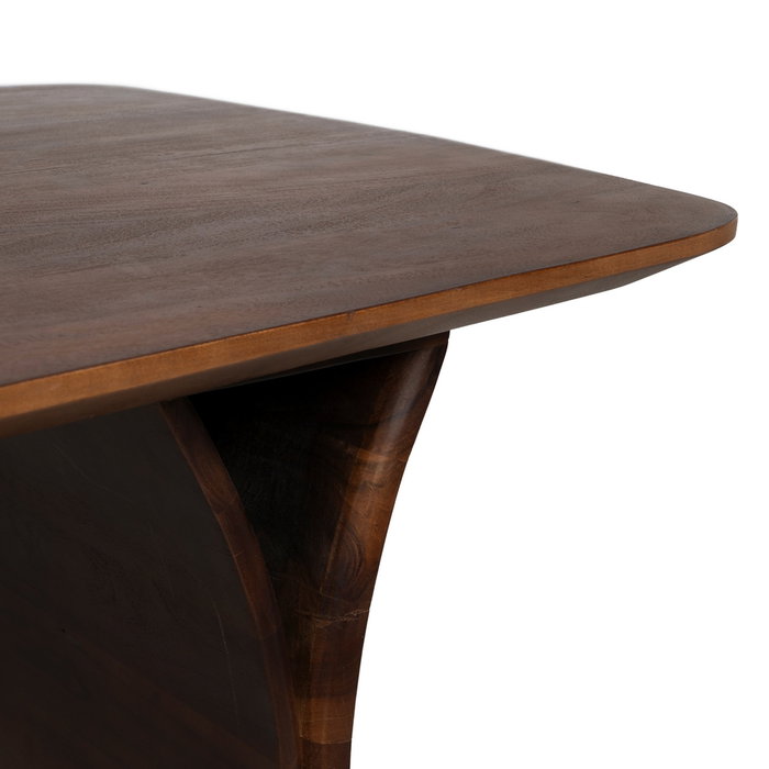 Mesa Comedor Marrón Madera de Acacia 180 X 90 X 76 cm