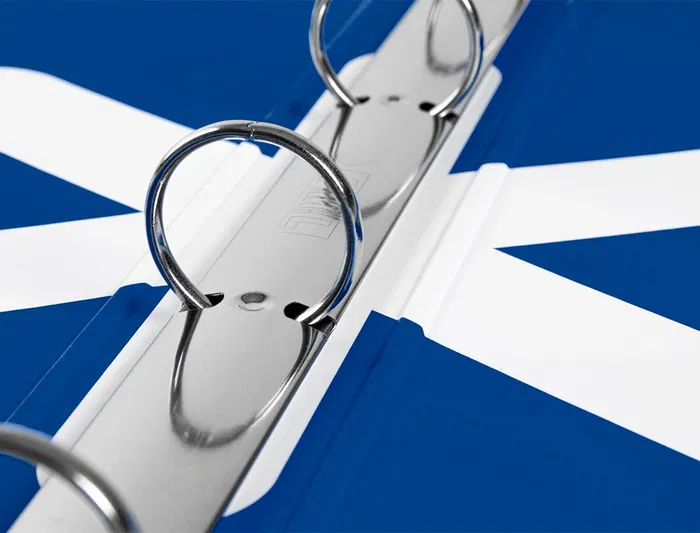 Antartik Carpeta A4 4 Anillas 25 mm Redondas Forrada Cartón Color Azul Marino