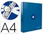 Antartik Carpeta A4 4 Anillas 25 mm Redondas Forrada Cartón Color Azul Marino