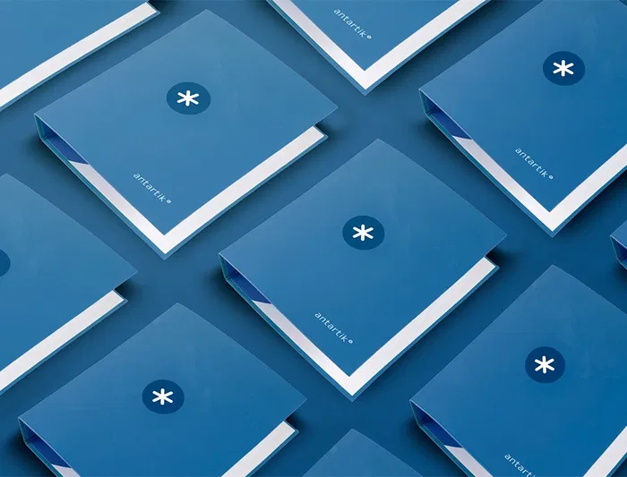 Antartik Carpeta A4 4 Anillas 25 mm Redondas Forrada Cartón Color Azul Marino