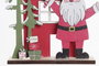 DKD Home Decor Decoración de Madera Santa Claus Surtido de 6 Unidades