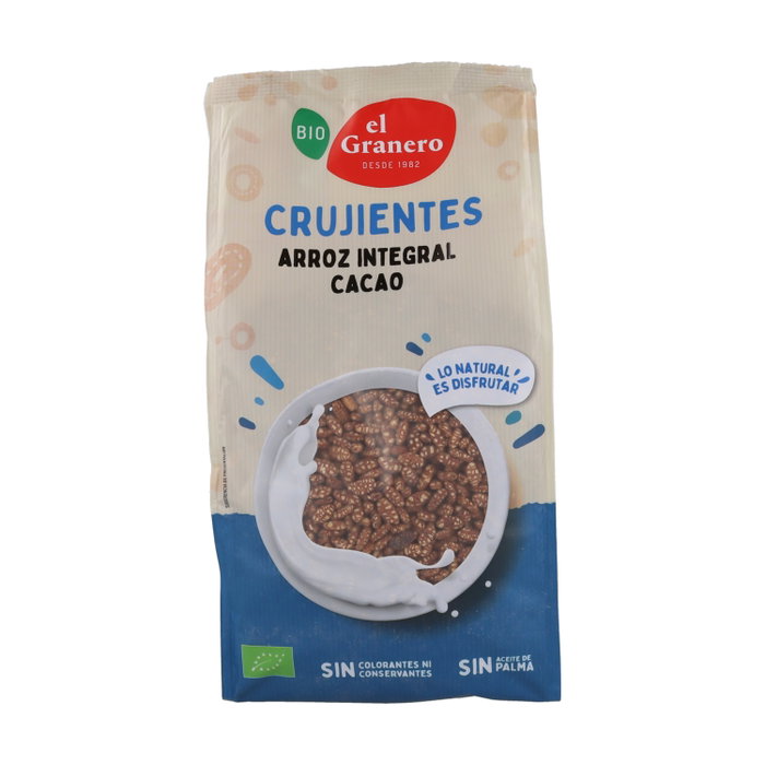 El Granero Integral Arroz Integral Hinchado con Agave y Cacao Bio 300 g - Ecológico El Granero Integral Arroz Integral Hinchado con Agave y Cacao Bio 300 g - Ecológico