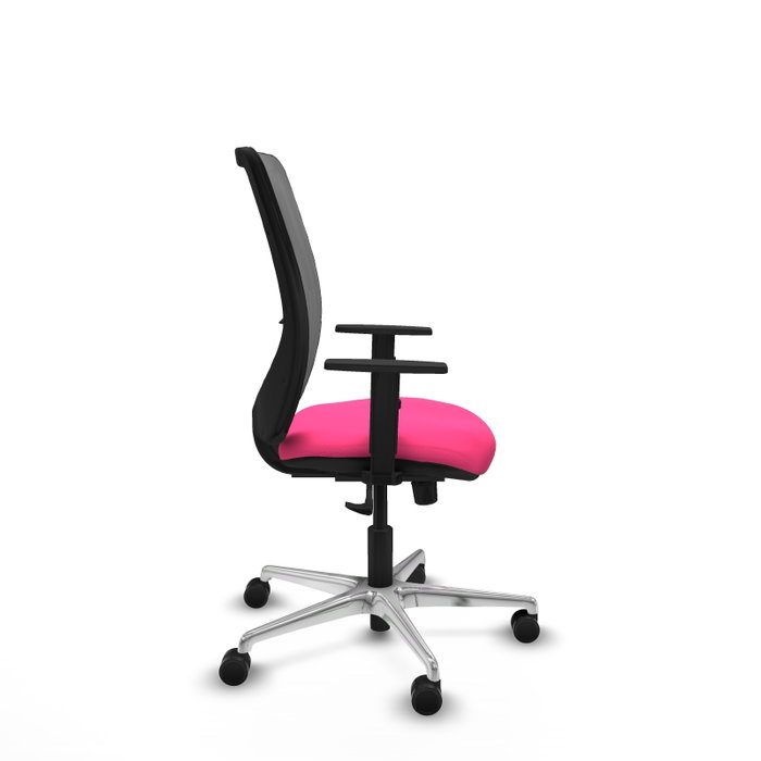 PIQUERAS Y CRESPO Silla de oficina Zulema Rosa y Gris