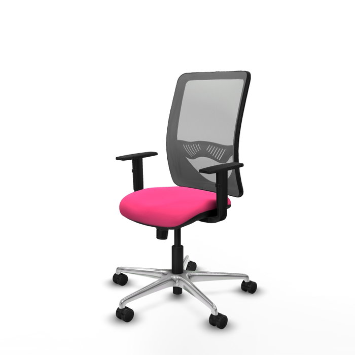 PIQUERAS Y CRESPO Silla de oficina Zulema Rosa y Gris