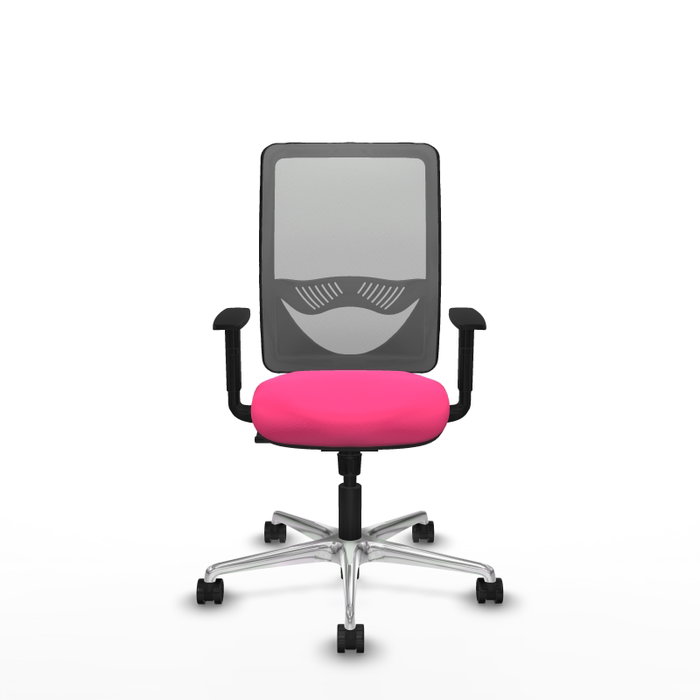 PIQUERAS Y CRESPO Silla de oficina Zulema Rosa y Gris