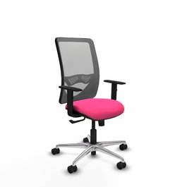PIQUERAS Y CRESPO Silla de oficina Zulema Rosa y Gris