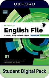 OXFORD UNIVERSITY PRESS English File B1 Student and Workbook without key Fifth edition 5a ed.