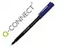 Q-connect Rotulador Retroproyeccion Punta Fibra Super Fina Redonda 0.5 mm Permanente Azul