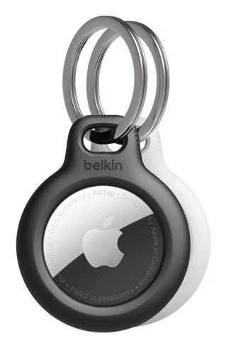 Belkin Secure Holder Funda para AirTag, Resistente a Rayones, Negro y Blanco, 2 Piezas Belkin Secure Holder Funda para AirTag, Resistente a Rayones, Negro y Blanco, 2 Piezas