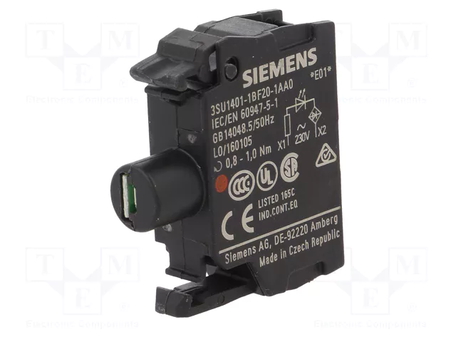 SIEMENS Elemento iluminador LED rojo 22mm