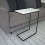 Hanah Home Mesa Auxiliar Callen - White, 46cm Ancho, 62cm Alto, 26cm Fondo, Tablero Melamina Blanco