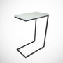 Hanah Home Mesa Auxiliar Callen - White, 46cm Ancho, 62cm Alto, 26cm Fondo, Tablero Melamina Blanco