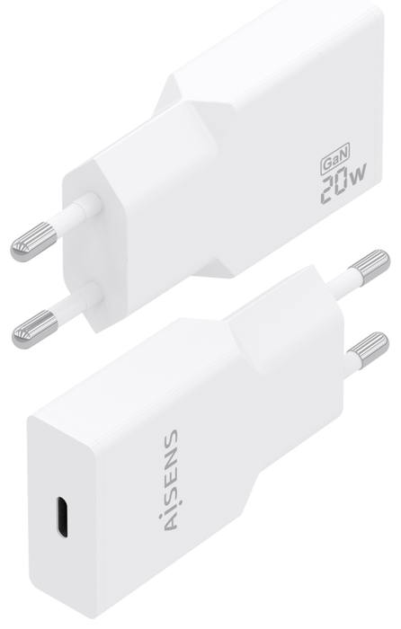 Aisens Cargador GaN 20W USB-C Blanco A110-0997
