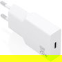 Aisens Cargador de Pared GaN Ultra Delgado 20W PD3.0 USB-C A110-0997, Blanco, con Protecciones, Chip Inteligente, Compatible con Múltiples Dispositivos