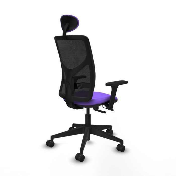 PIQUERAS Y CRESPO Silla de oficina Motilla con mecanismo Sincro/Traslack, Lila y Negro PIQUERAS Y CRESPO Silla de oficina Motilla con mecanismo Sincro/Traslack, Lila y Negro