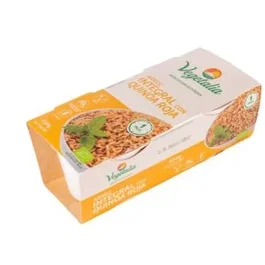 VEGETALIA Vasito Arroz Integral y Quinoa Roja 2Udx125G Bio Alimento Vegano Sin Gluten