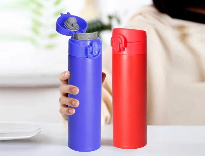 Liderpapel Termo de Acero Inoxidable 330 ml Azul