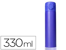 Liderpapel Termo de Acero Inoxidable 330 ml Azul