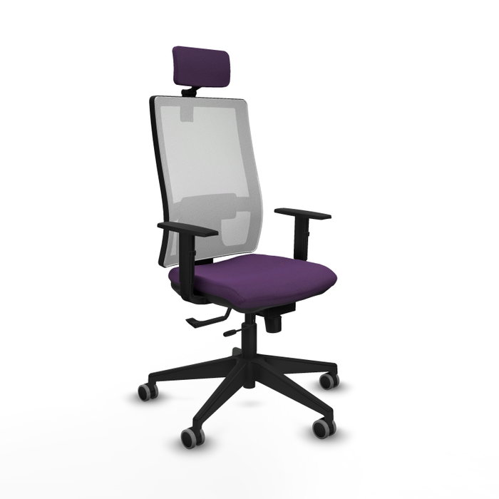 PIQUERAS Y CRESPO Silla de oficina Horna Morada y Blanca PIQUERAS Y CRESPO Silla de oficina Horna Morada y Blanca