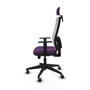 PIQUERAS Y CRESPO Silla de oficina Horna Morado/Blanco con mecanismo Sincro/Traslack
