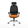 PIQUERAS Y CRESPO Silla de oficina Cilanco Naranja y Negro