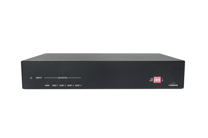 Vivolink VLHDBSP1X4V2 Divisor HDBaseT 2.0 1x4 con Bucle HDMI, 4 Salidas HDBaseT 4K 60Hz, Transmision por CAT hasta 70m con PoC, Audio Analógico y Digital, Control IR y RS232