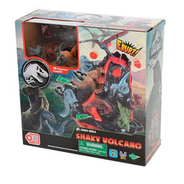Epoch Jurassic World Shaky Volcano Juego 7509 con 8 Figuras de Dinosaurios