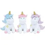 Fun House Set de Vajilla Infantil Unicornio 006319 - 2 Platos, 2 Cubiertos y 1 Peluche