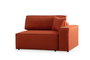 Atelier Del Sofa Sofá Cama Esquinero Corner Left Naranja Terciopelo Sofá Cama Modular 206x145cm