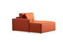 Atelier Del Sofa Sofá Cama Esquinero Corner Left Naranja Terciopelo Sofá Cama Modular 206x145cm