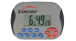 Lacor Eco Minutero de Bolsillo 7 cm, Temporizador de Cocina en Acero, Modelo Minutero de Bolsillo