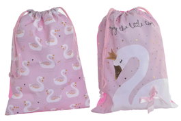 DKD Home Decor Bolsa Poliéster Cisne Swan Surtido 2 Colores
