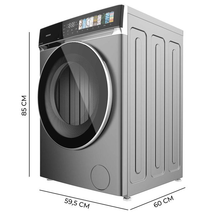 Lavadora Cecotec Bolero DressCode 9970 Direct Drive Steel 1400 rpm 9 kg