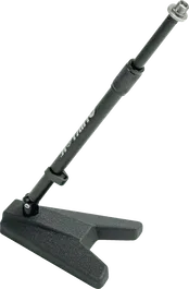 QUIKLOK Soporte Micrófono Corto Base Triangular Negro 350-570mm Acero