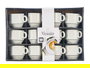 Vessia Taza Porcelana Apilable 90 ml 8 x 5 x 6 cm Blanca (Set de 48)