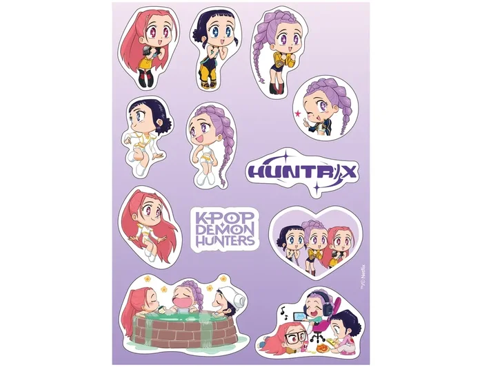 Safta Set de pegatinas K-pop demon hunters chibi
