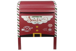 DKD Home Decor Buzón Metal Rojo 28,5x26,5x52 cm