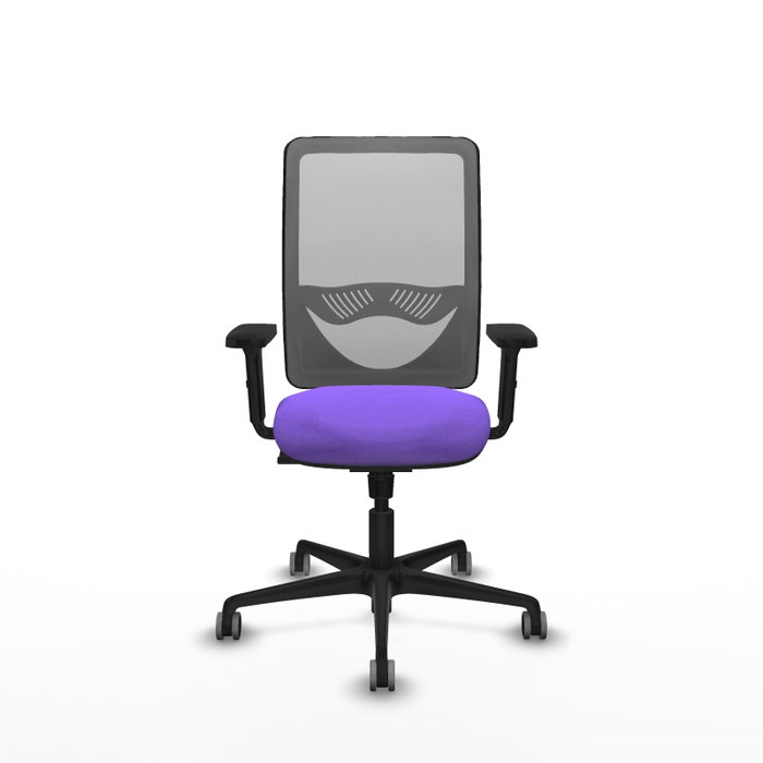 PIQUERAS Y CRESPO Silla de oficina Zulema con Mecanismo Sincro, Tela Lila y Malla Gris PIQUERAS Y CRESPO Silla de oficina Zulema con Mecanismo Sincro, Tela Lila y Malla Gris