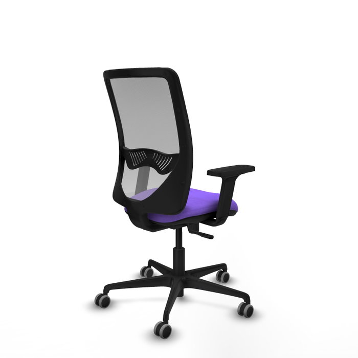 PIQUERAS Y CRESPO Silla de oficina Zulema con Mecanismo Sincro, Tela Lila y Malla Gris PIQUERAS Y CRESPO Silla de oficina Zulema con Mecanismo Sincro, Tela Lila y Malla Gris