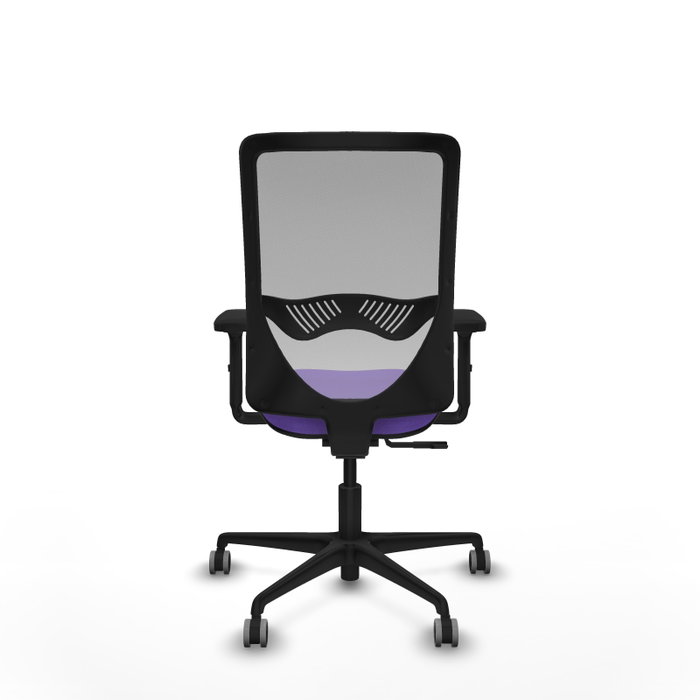 PIQUERAS Y CRESPO Silla de oficina Zulema con Mecanismo Sincro, Tela Lila y Malla Gris PIQUERAS Y CRESPO Silla de oficina Zulema con Mecanismo Sincro, Tela Lila y Malla Gris