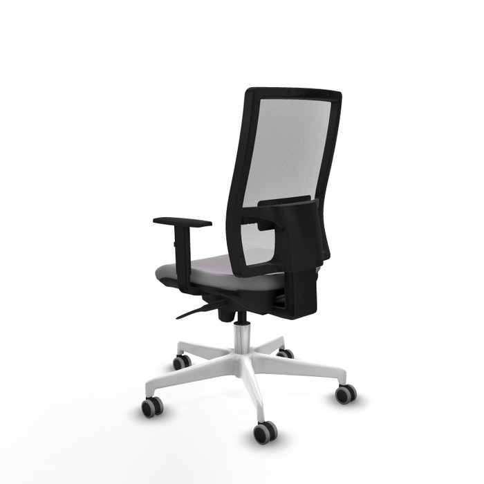 PIQUERAS Y CRESPO Silla de oficina Horna Gris y Blanca con Mecanismo Sincro PIQUERAS Y CRESPO Silla de oficina Horna Gris y Blanca con Mecanismo Sincro