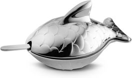 Alessi FM24 Salero con Cuchara de Acero Inoxidable 18/10