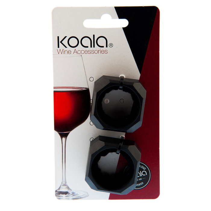 Koala Set de 2 Aros Antigoteo Negro Modelo Bodega