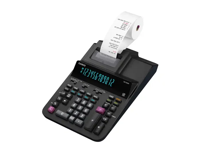 Casio DR-200R-BK Calculadora con Impresora de 12 Dígitos Negro Casio DR-200R-BK Calculadora con Impresora de 12 Dígitos Negro